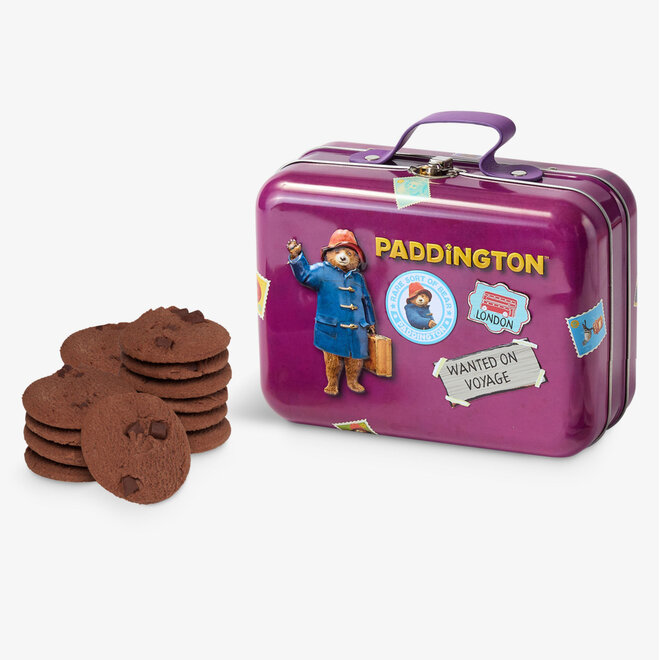 Paddington Suitcase Tin with Orange Marmalade & Chocolate Chunk Cookies 330g