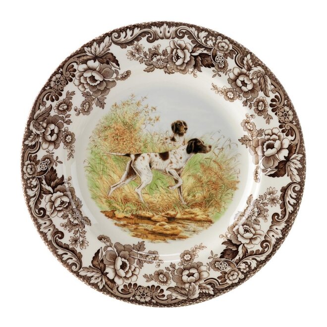 Woodland Dinner Plate (Flat Coated Pointer)