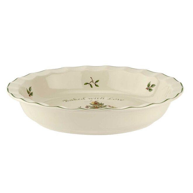 Christmas Tree "Baked with Love" Pie Dish