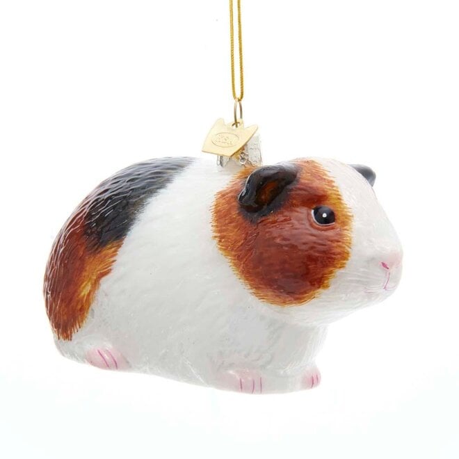 Noble Gems Guinea Pig Glass Ornament