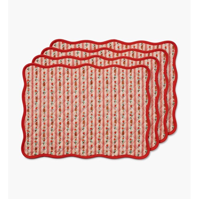 Holly Jolly Quilted Placemats