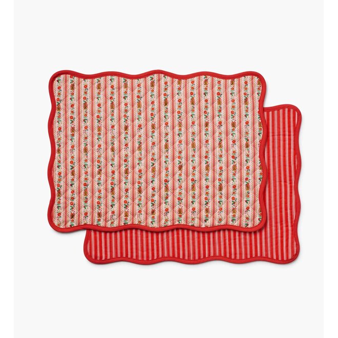 Holly Jolly Quilted Placemats