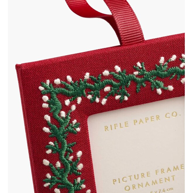 Garland Embroidered Frame Ornament