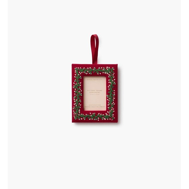 Garland Embroidered Frame Ornament
