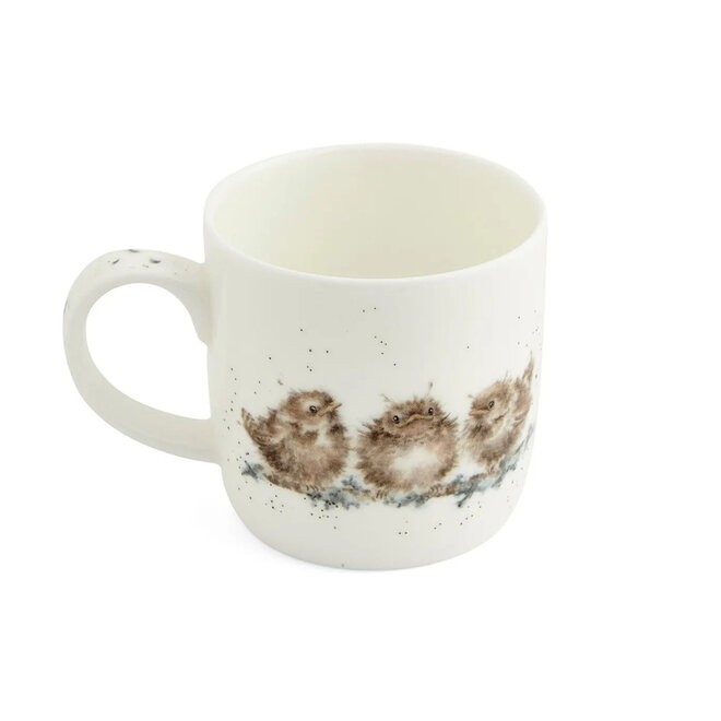 'Feather Your Nest' Wren Small Mug