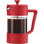 Oggi 5 Cup Borosilicate Glass French Press (Red)