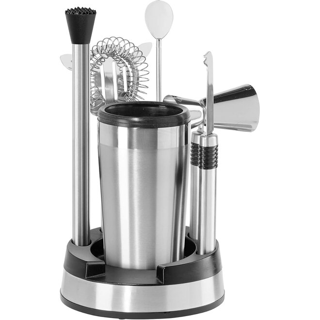 Oggi Stainless Steel Bar Tool Set with Cocktail Shaker