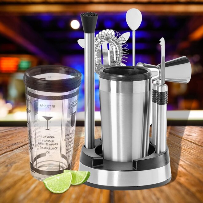 Oggi Stainless Steel Bar Tool Set with Cocktail Shaker