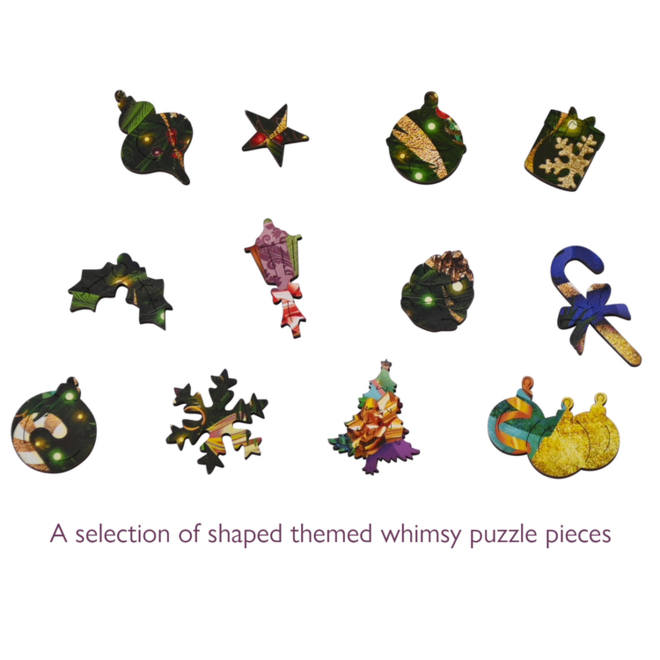 Tree-ditional Golden Christmas 450-Piece Puzzle