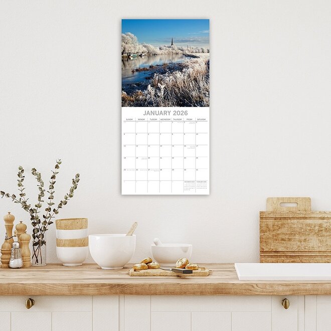 Cambridgeshire 2026 Wall Calendar