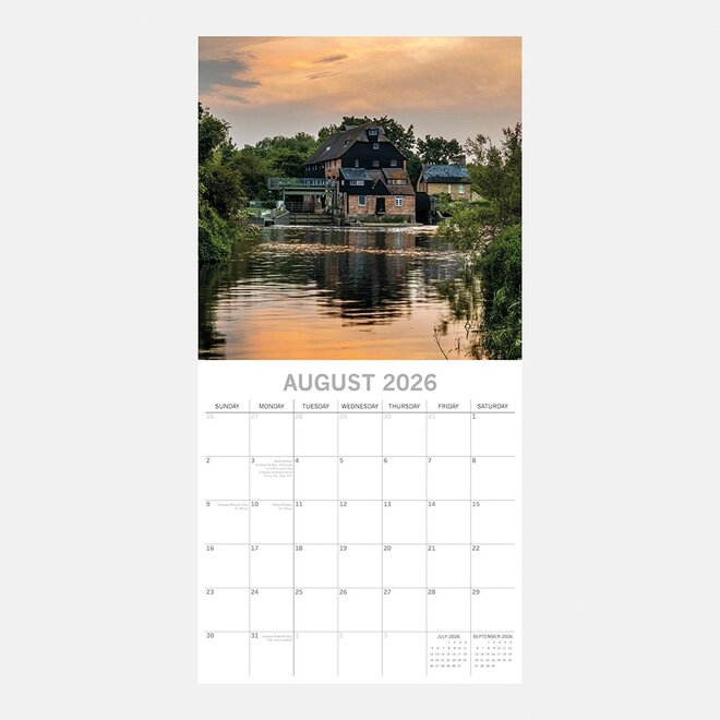 Cambridgeshire 2026 Wall Calendar