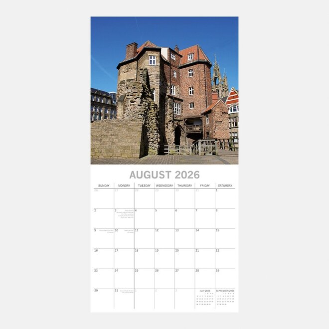Newcastle 2026 Wall Calendar