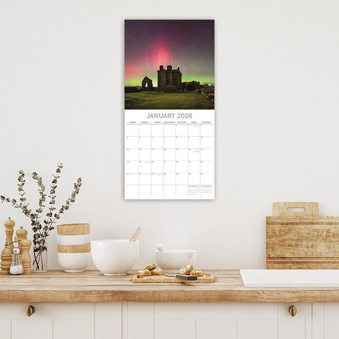 Scotland 2026 Wall Calendar