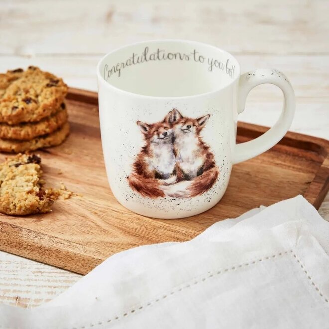 'Congratulations to You Both' Fox Large Mug