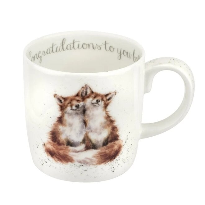 'Congratulations to You Both' Fox Large Mug