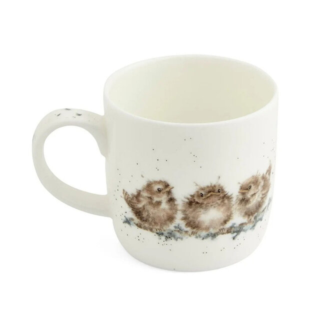 'Feather Your Nest' Wren Small Mug