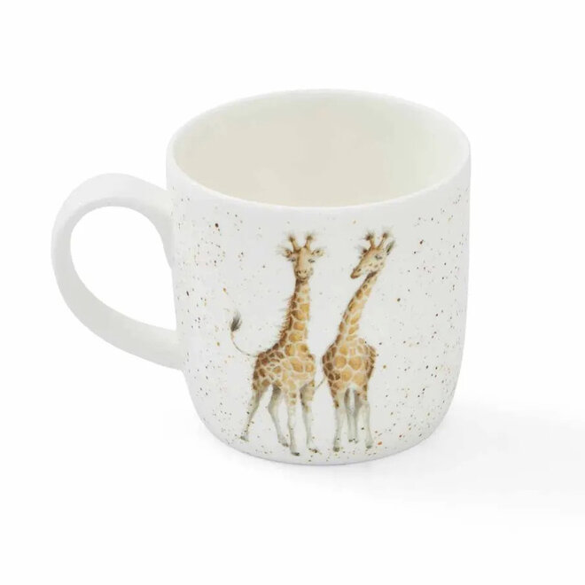 'First Kiss' Giraffe Small Mug