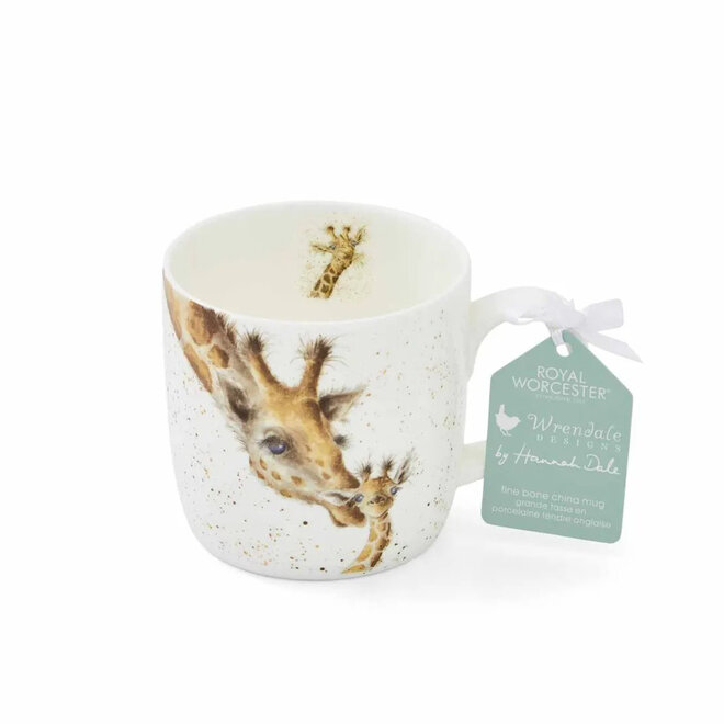 'First Kiss' Giraffe Small Mug