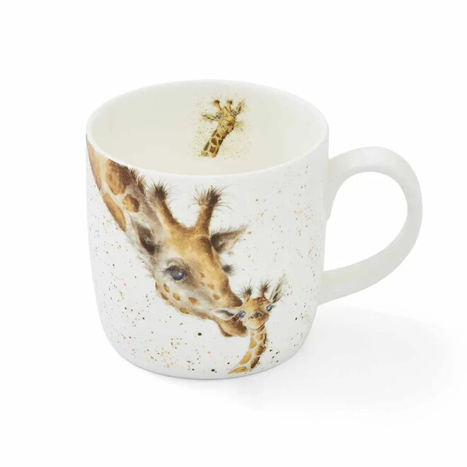 'First Kiss' Giraffe Small Mug