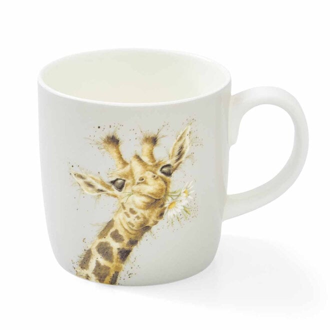 'Flowers' Giraffe Large Mug