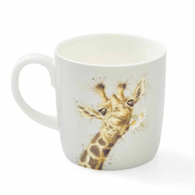 'Flowers' Giraffe Large Mug