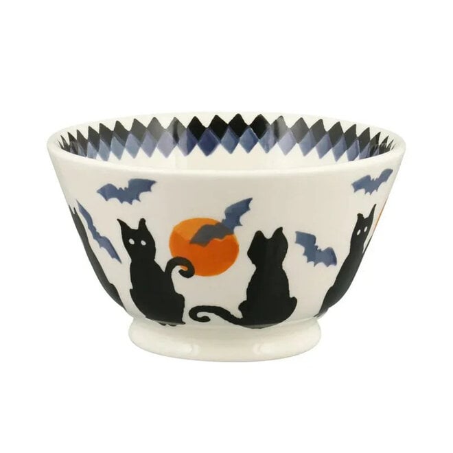 The Wise Witches Black Cats Small Old Bowl