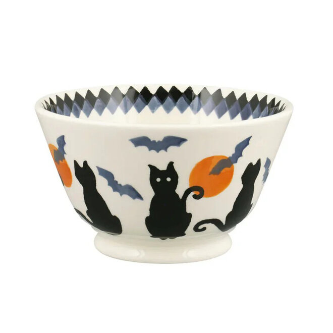 The Wise Witches Black Cats Small Old Bowl