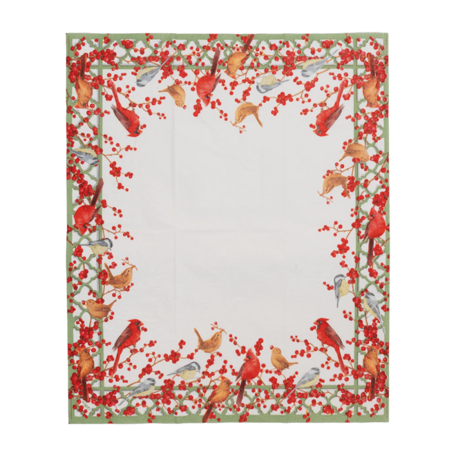 Winter Birds And Berries Paper Hostess Napkins