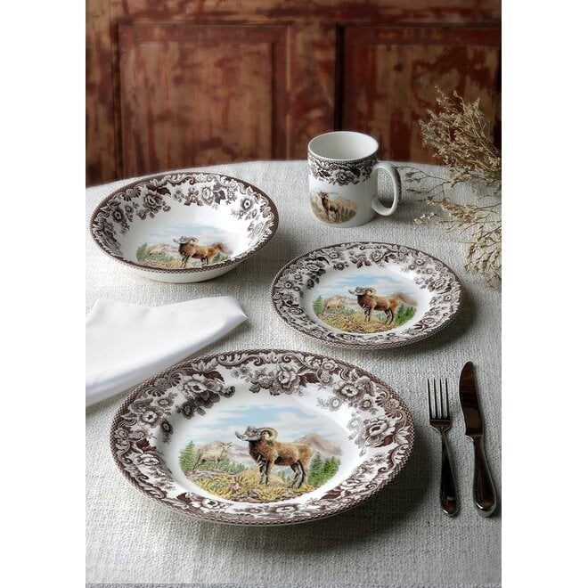 Woodland Dinner Plate (Bighorn Sheep)