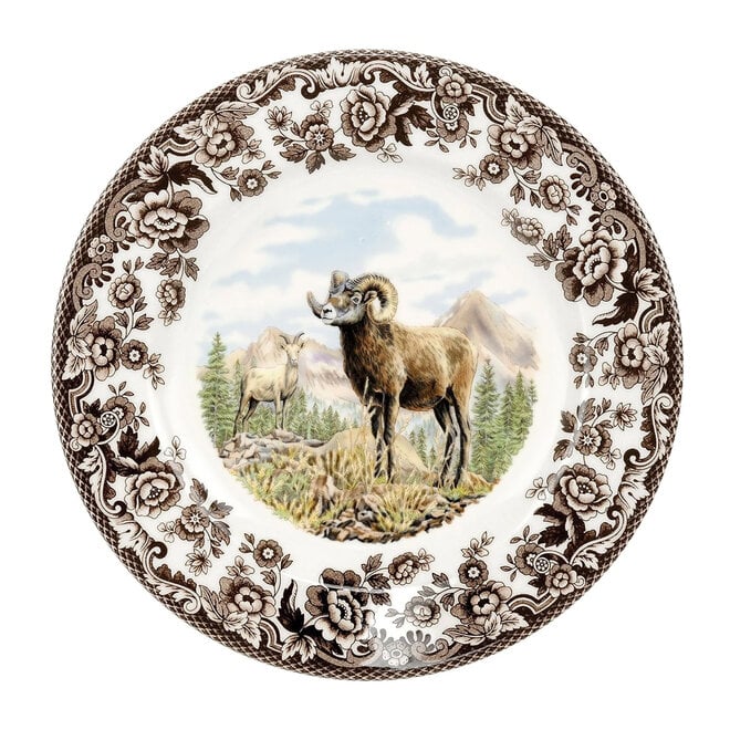 Woodland Dinner Plate (Bighorn Sheep)