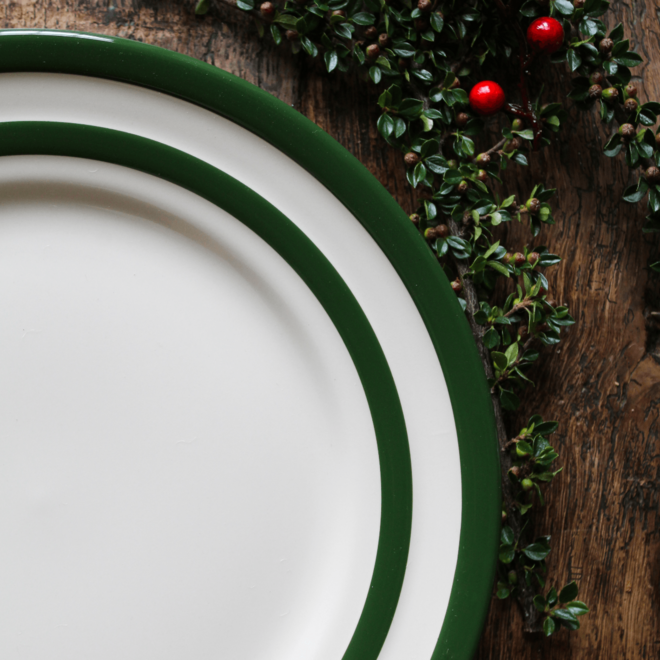 Adder Green Cornishware Lunch Plate