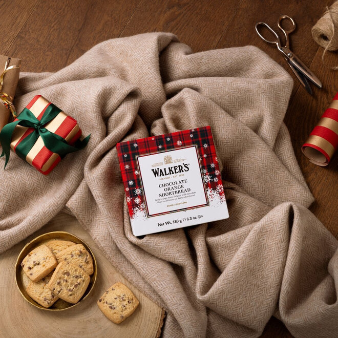 Walkers Milk Chocolate Orange Shortbread Carton 180g