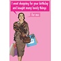 Shopping for You Birthday Card