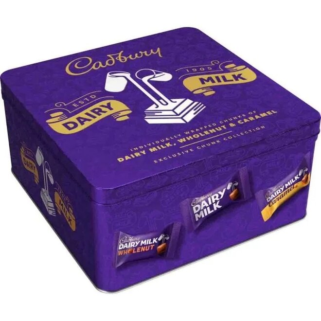 Cadbury Dairy Milk Mixed Chunks Tin 360g