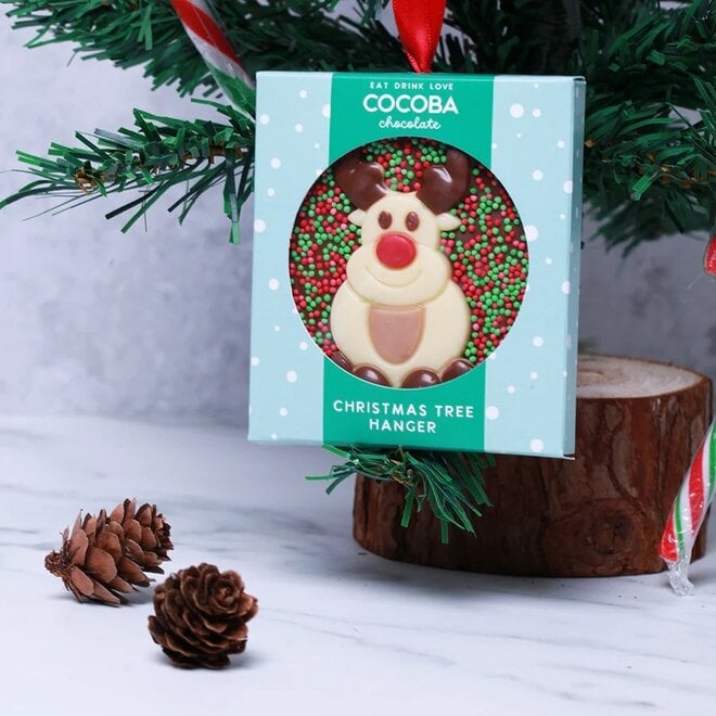 Reindeer Milk Chocolate Christmas Tree Hanger