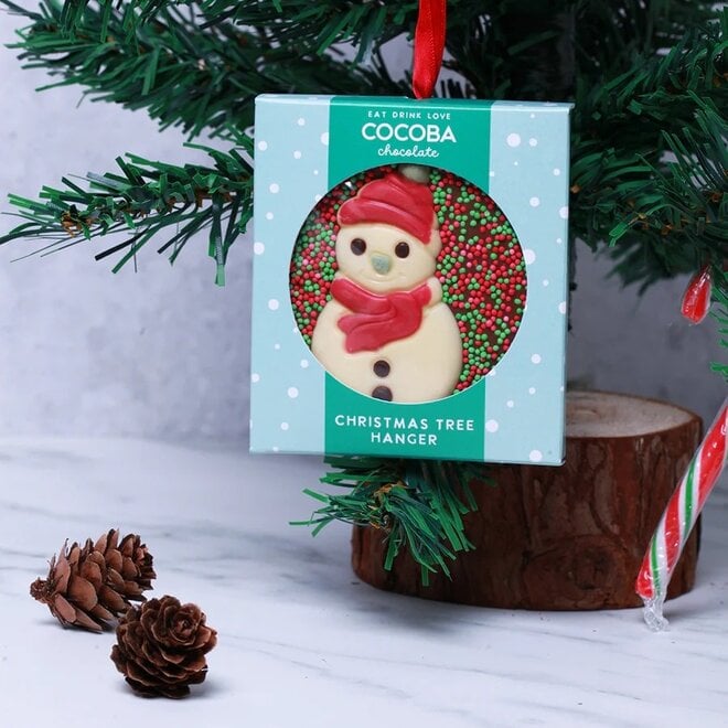 Snowman Milk Chocolate Christmas Tree Hanger