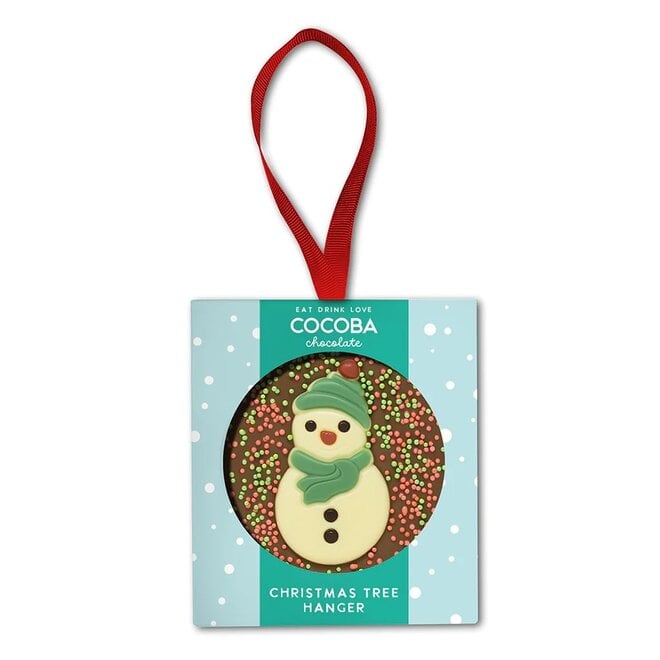 Snowman Milk Chocolate Christmas Tree Hanger
