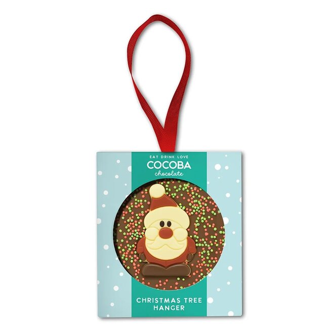 Santa Milk Chocolate Christmas Tree Hanger