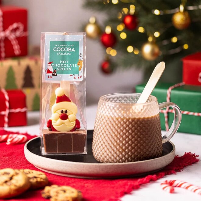 Santa Milk Chocolate Hot Chocolate Spoon