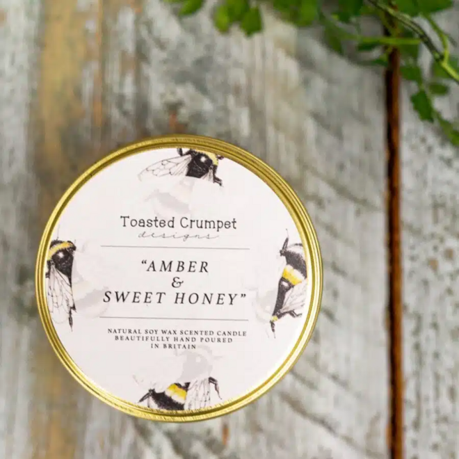 Amber & Sweet Honey Candle