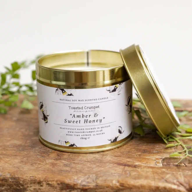 Amber & Sweet Honey Candle