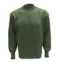 Drover Crew Neck Sweater with Harris Tweed Derby Tweed Patches