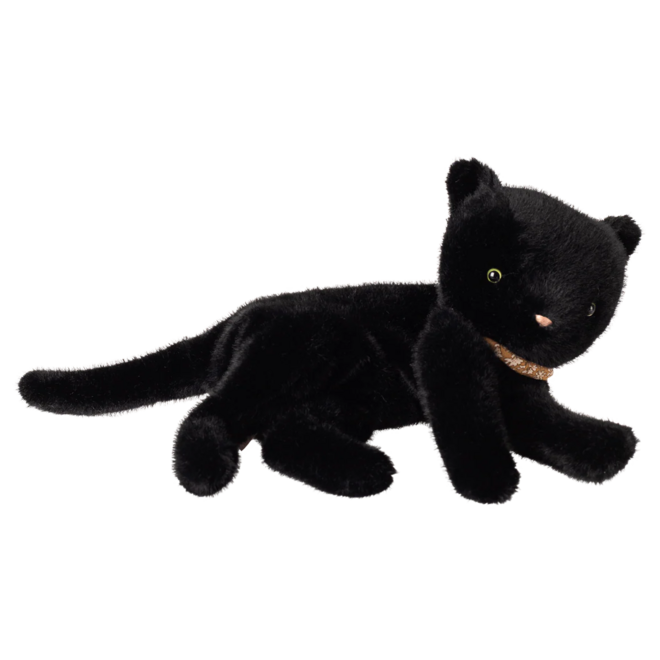 Sleeping Kitten Plush, Medium - Black
