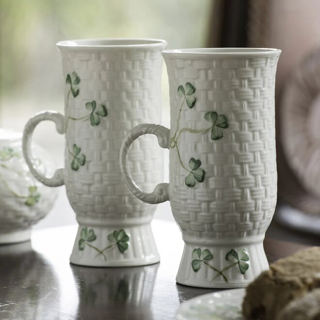 Belleek Irish Coffee Mug Set