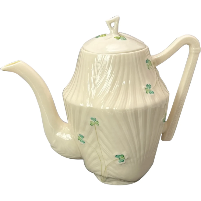 Belleek Harp Coffeepot