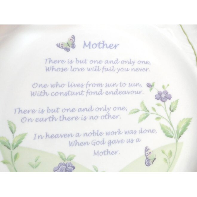 Belleek Classic Harp Mother Connemara Plate