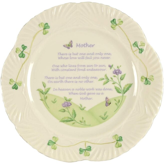 Belleek Harp Mother Connemara Plate