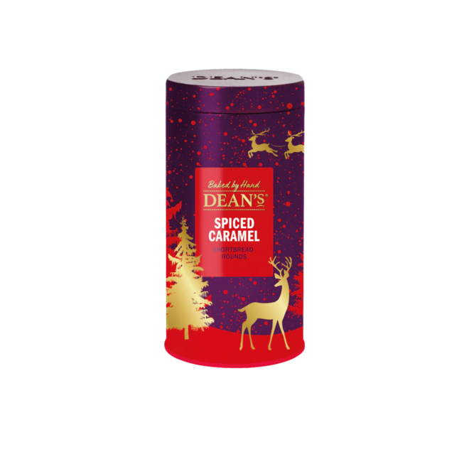 Dean's Spiced Caramel Shortbread Rounds Tin 150g