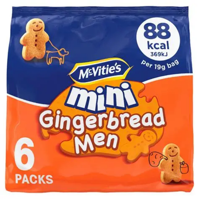 McVities Mini Gingerbread Men 6pks
