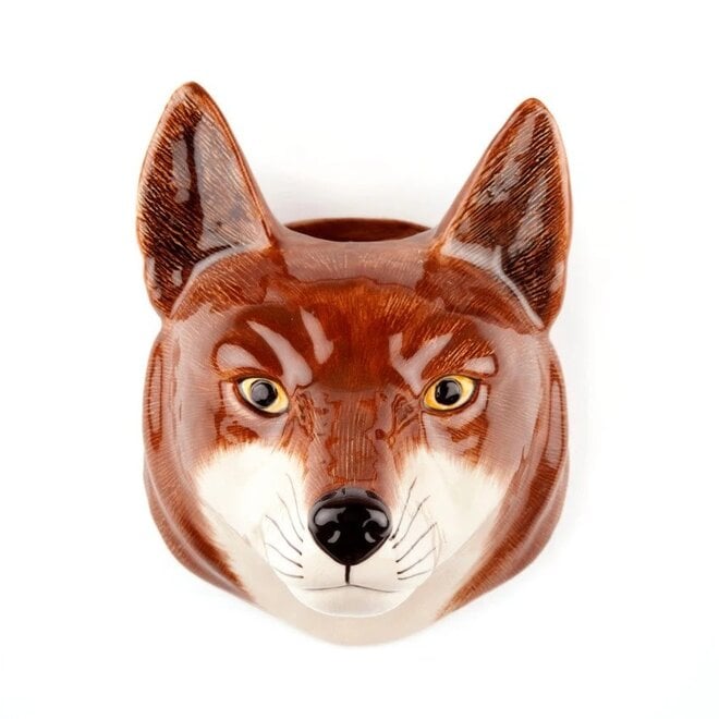 Quail Fox Wall Vase